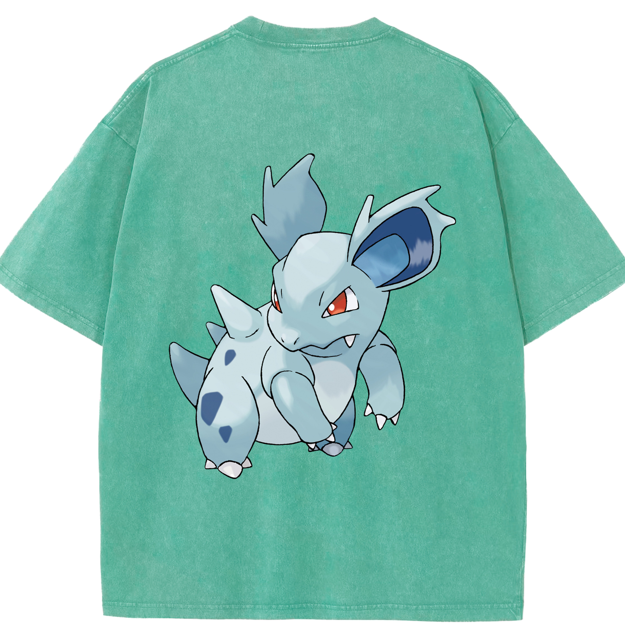 （画像用） ポケットモンスター Pokémon 綿100% ヴィンテージ風 半袖Tシャツ（背面プリント）